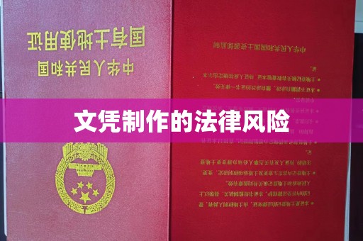 洪山文凭制作的法律风险