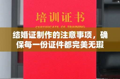 洪山结婚证制作的注意事项，确保每一份证件都完美无瑕