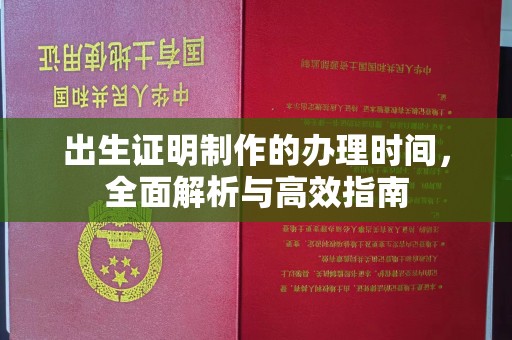 洪山出生证明制作的办理时间，全面解析与高效指南