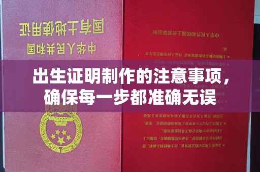 洪山出生证明制作的注意事项，确保每一步都准确无误