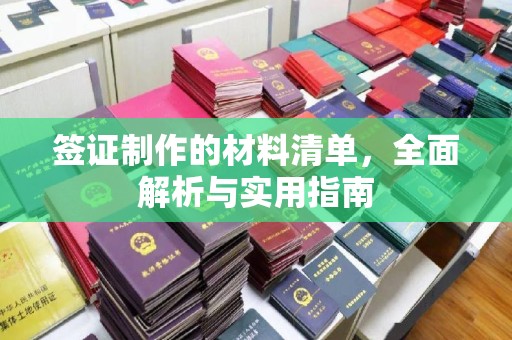 洪山签证制作的材料清单，全面解析与实用指南