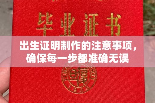 洪山出生证明制作的注意事项，确保每一步都准确无误