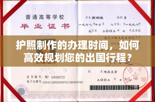 洪山护照制作的办理时间，如何高效规划您的出国行程？